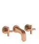 AXOR-HG-AXOR-Citterio-3-Loch-Waschtischarmatur-Unterputz-fuer-Wandmontage-mit-Auslauf-162-mm-Kreuzgriffen-und-Rosetten-Brushed-Bronze-39313140 gallery number 1